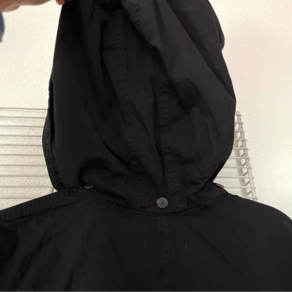 TopMan Fishtail Long Coat Jacket With Hood - Picture 12 of 12